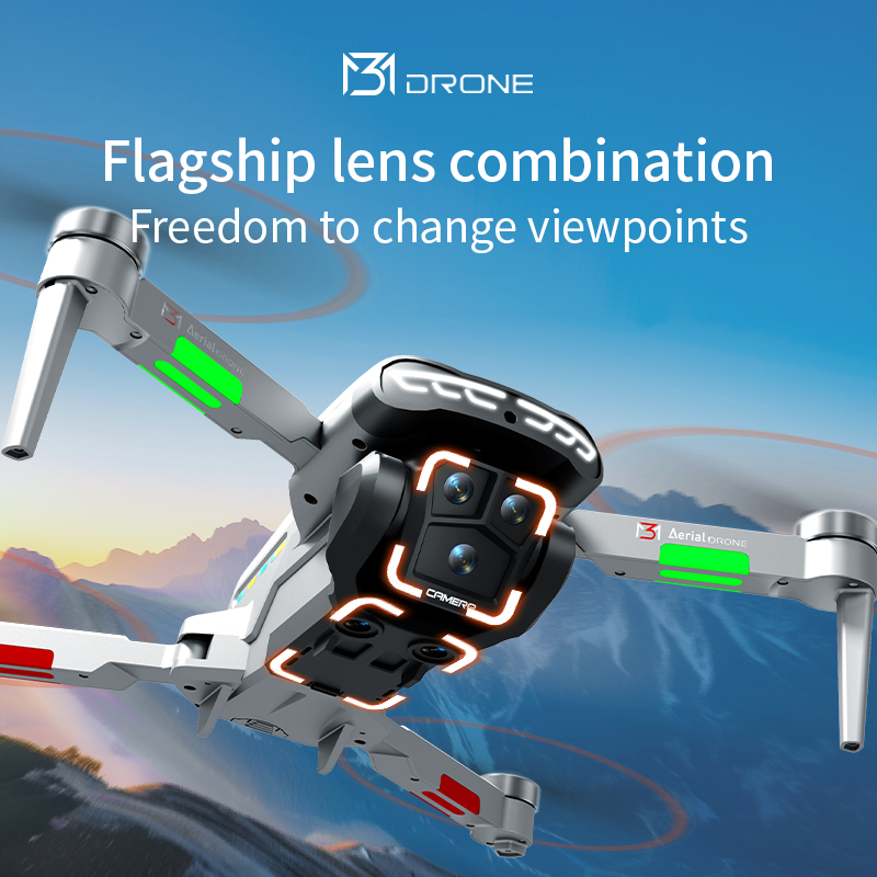 M3 Professional Drone 4K HD Ae - Drone Gimbal Brushless recension och pris
