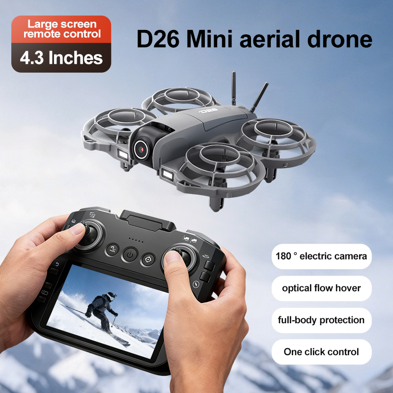 D26 Drone 4K Aerial HD 180° Ca - Drone Gimbal Brushless recension och pris