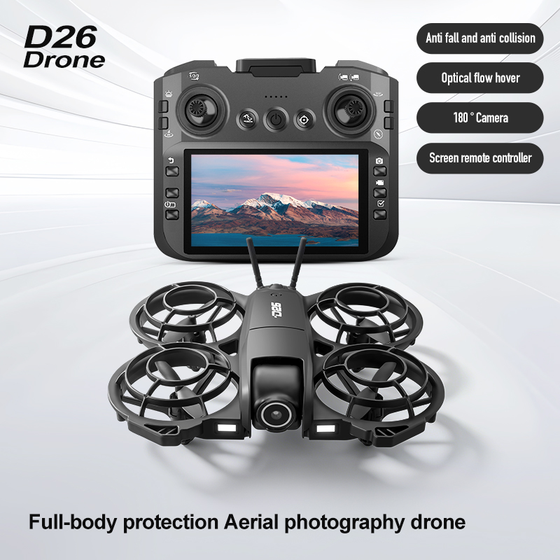 D26 Drone 4K Aerial HD 180° Ca - Drone Gimbal Brushless recension och pris