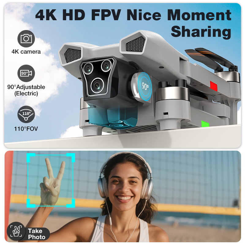 NEW Hot L017 Pro Drone Brushle - Drone Gimbal 3 Axis recension och pris